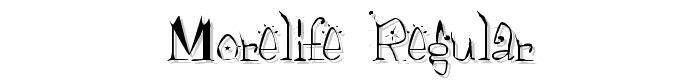 Morelife Regular font
